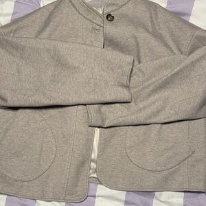 Gray Button-Up Jacket